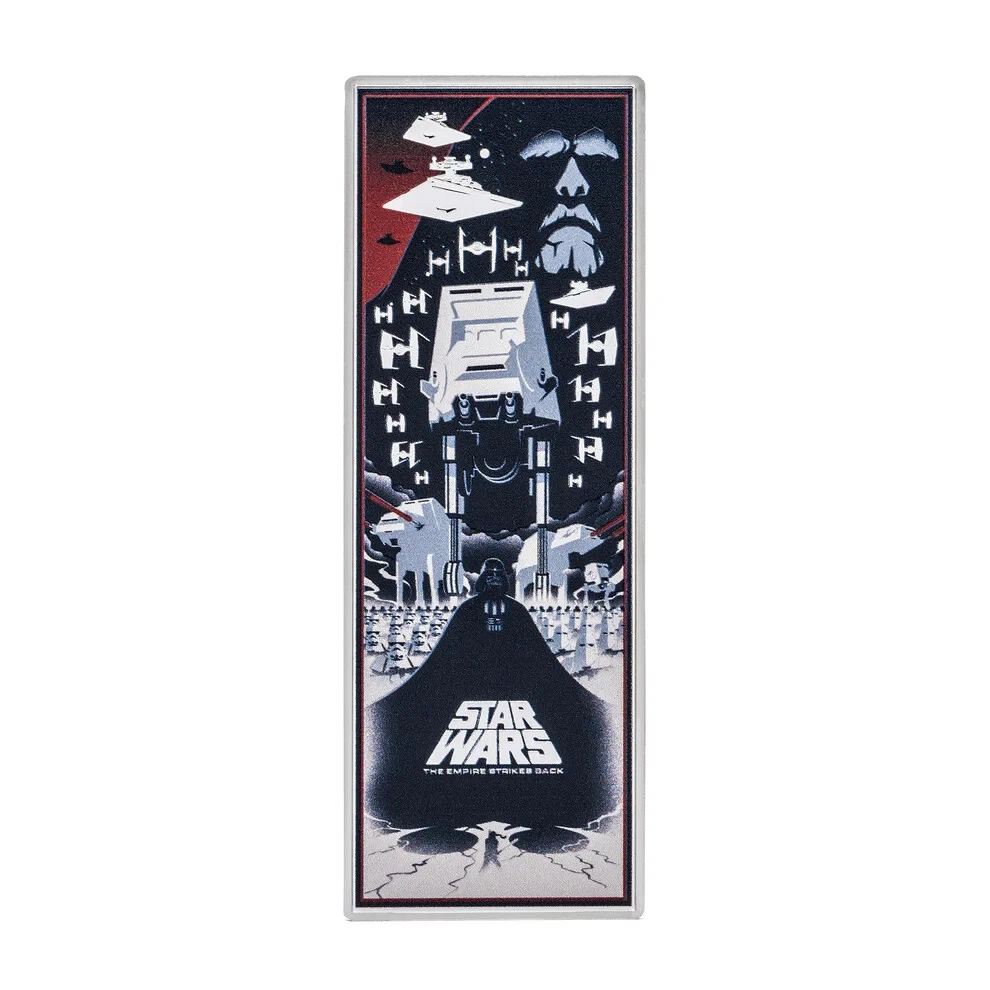 Picture of 2024 Agoro Star Wars Empire Strikes Back Movie Poster 3 oz Colorized Proof Silver Coin