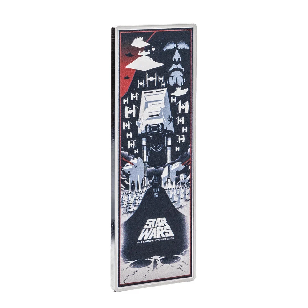 Picture of 2024 Agoro Star Wars Empire Strikes Back Movie Poster 3 oz Colorized Proof Silver Coin