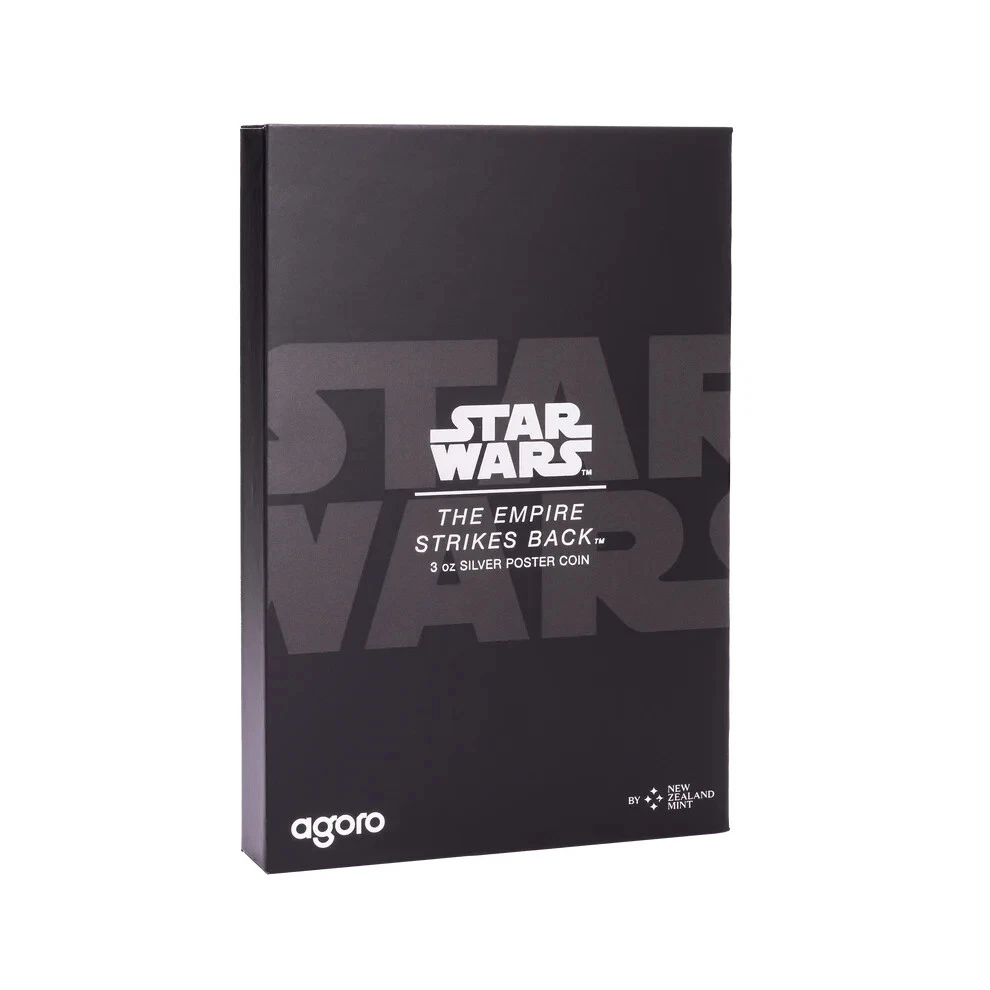 Picture of 2024 Agoro Star Wars Empire Strikes Back Movie Poster 3 oz Colorized Proof Silver Coin