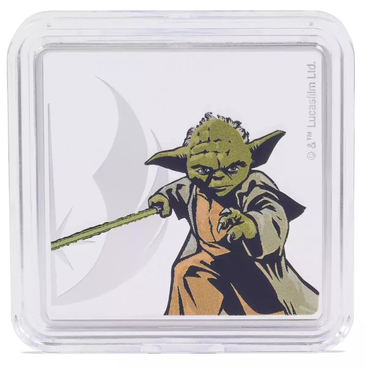 Picture of 2024 Agoro Star Wars Obi-Wan Kenobi and Yoda 1 oz Colorized Silver Medallion