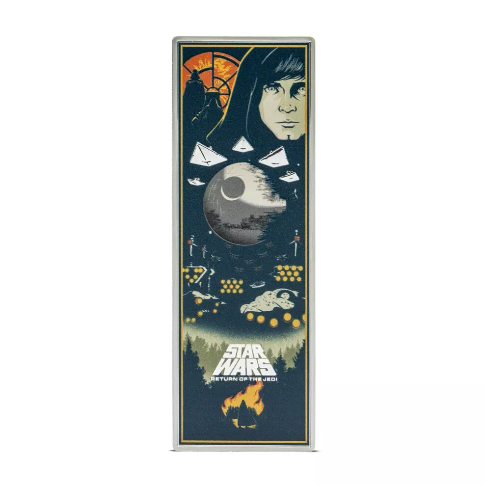 Picture of 2024 Agoro Star Wars Return of the Jedi 3 oz Colorized Proof Silver Coin