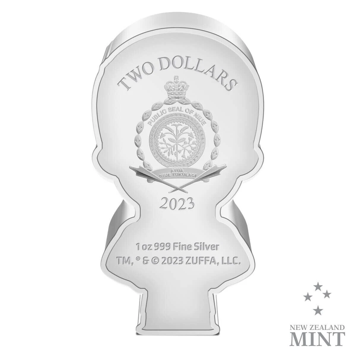 Picture of 2023 New Zealand Mint UFC Amanda Nunes Shaped Chibi 1 oz Proof Silver Coin