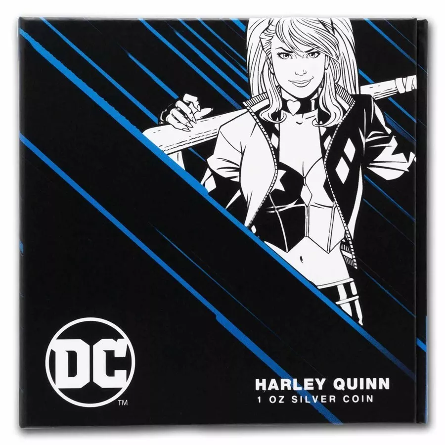 Picture of 2024 New Zealand Mint DC Batman - Harley Quinn 1 oz Colorized Proof Silver Coin