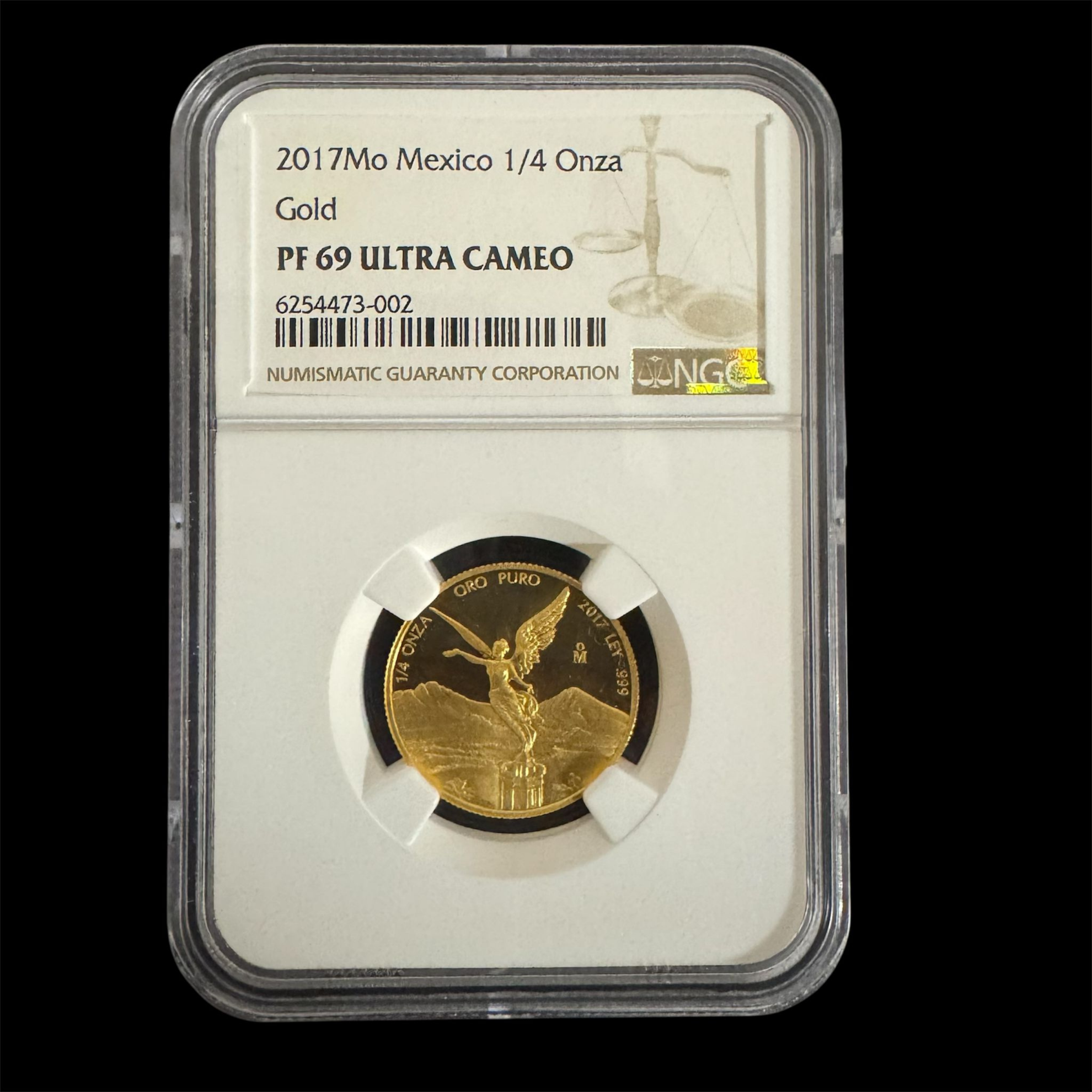 Picture of 2017 Mexico 1/4 oz Onza Proof Gold Libertad Coin NGC PF 69 Ultra Cameo (UCAM)