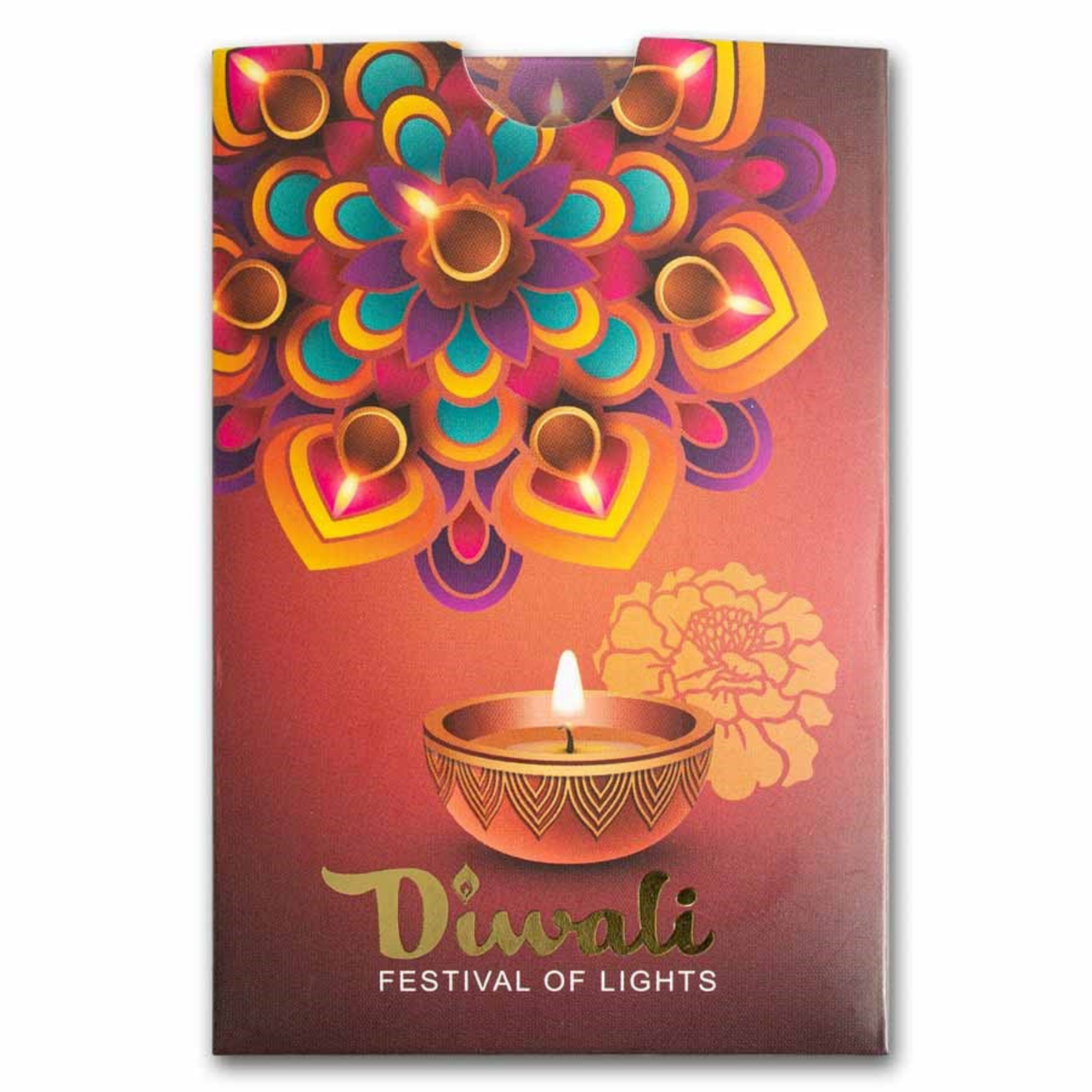 Picture of 2025 Pamp Sussie Diwali Lakshmi & Rangoli 5 Gram Gold Bar - In Assay Card