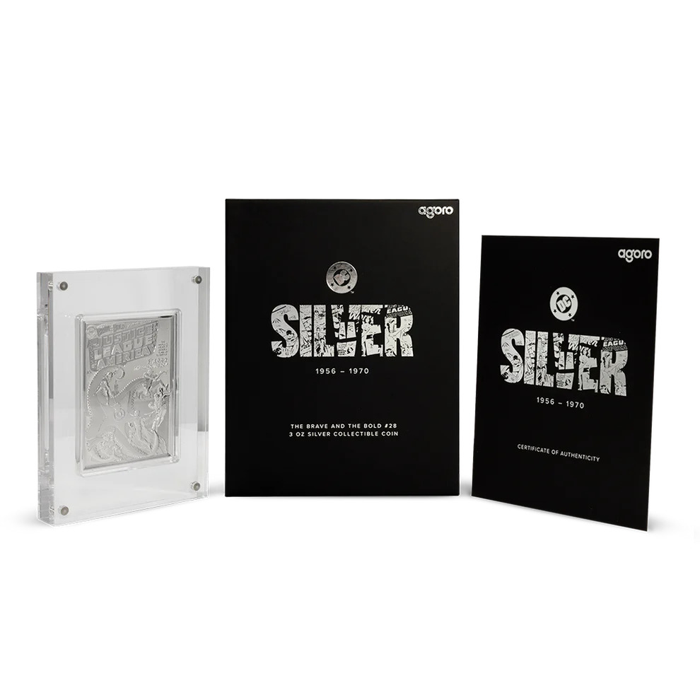 Picture of 2025 Agoro DC 90th Anni. The Brave and The Bold #28 (Justice League) 3 oz Silver Coin