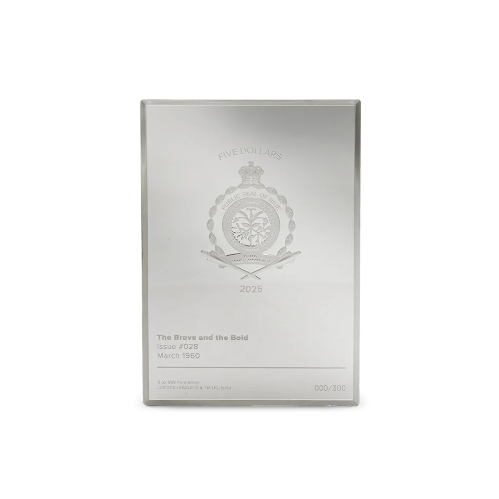 Picture of 2025 Agoro DC 90th Anni. The Brave and The Bold #28 (Justice League) 3 oz Silver Coin