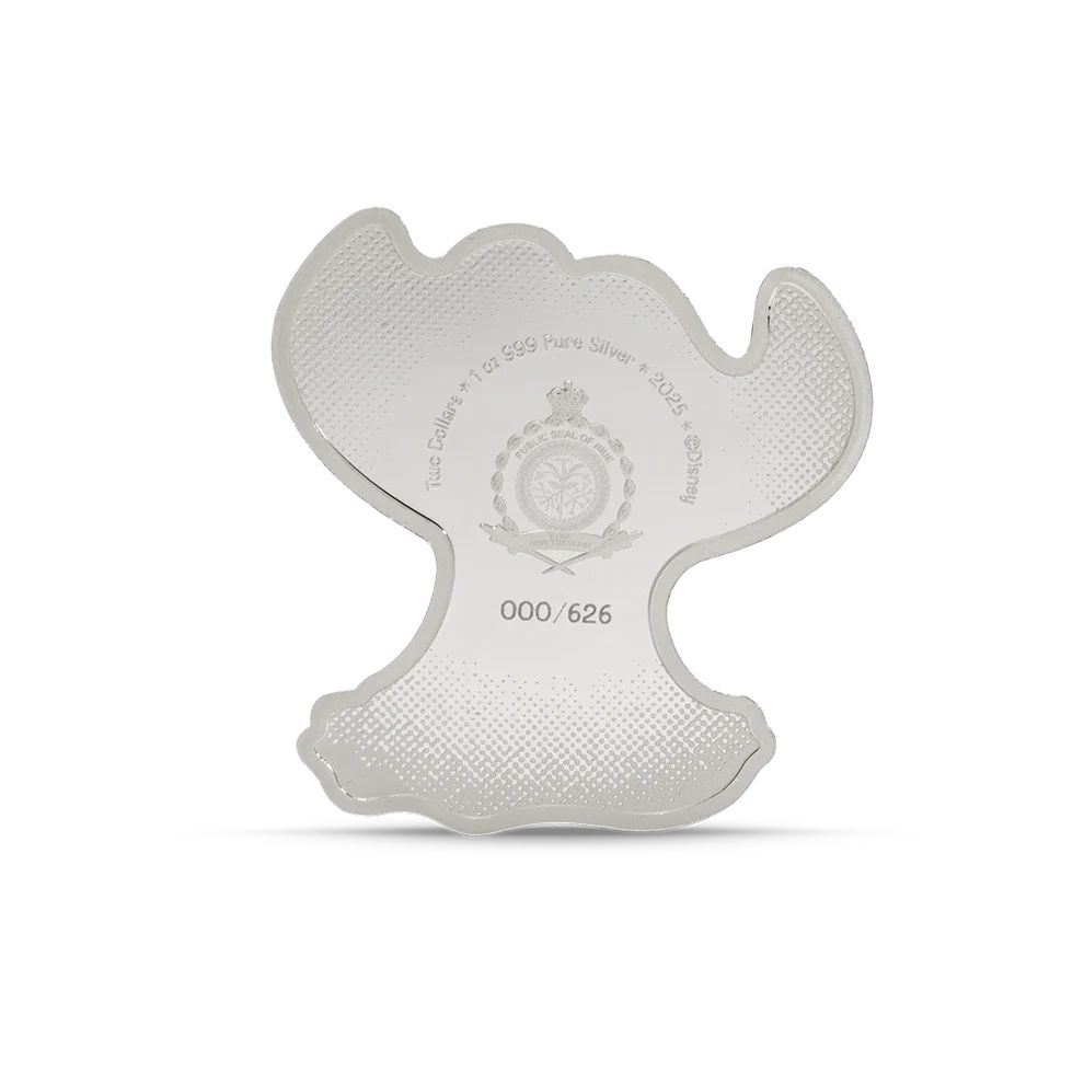 Picture of 2025 Agoro Disney Stitch & Scrump - Ohana 1 oz Colorized Silver Coin