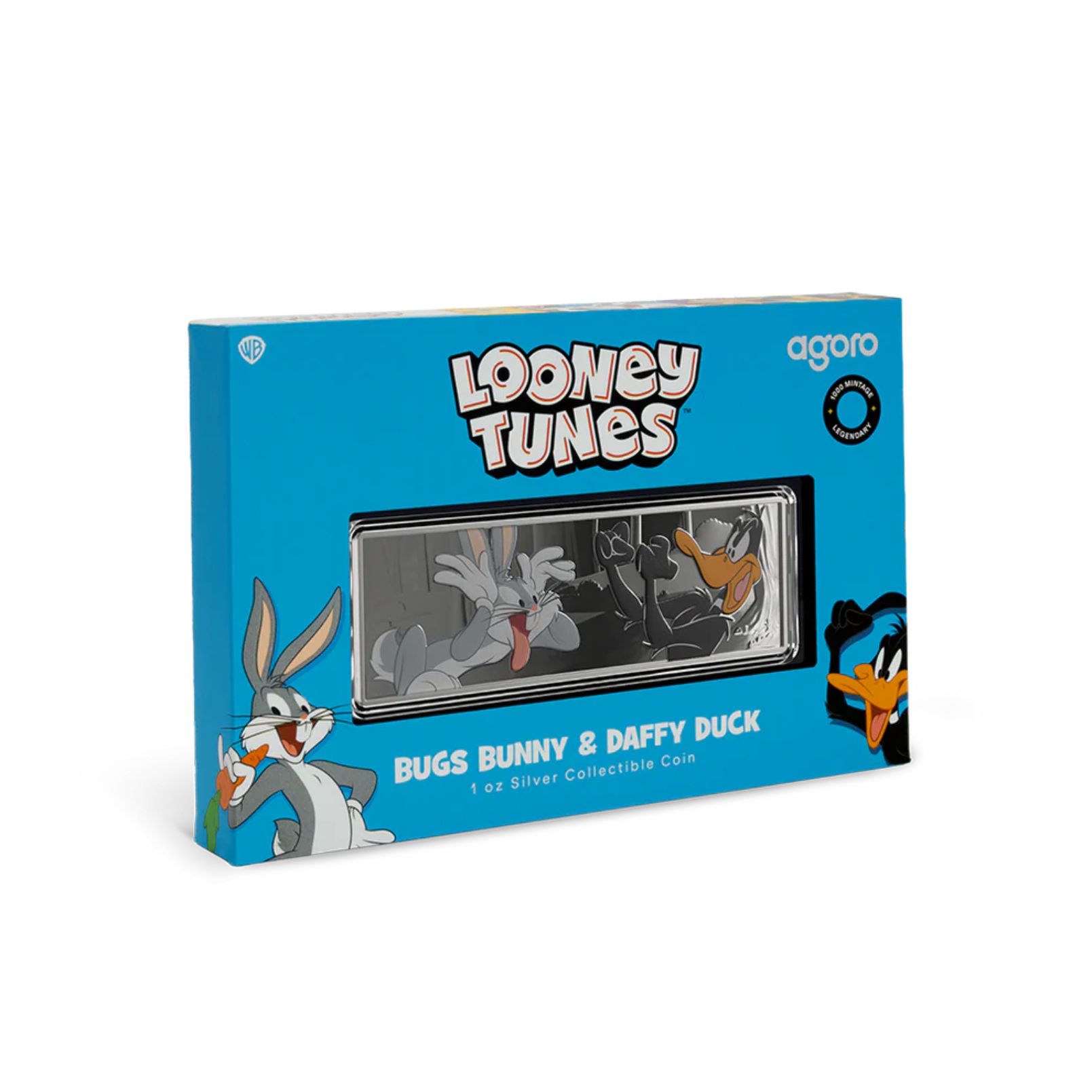 Picture of 2025 Agoro Looney Tunes - Bugs Bunny & Daffy Duck 1 oz Silver Coin