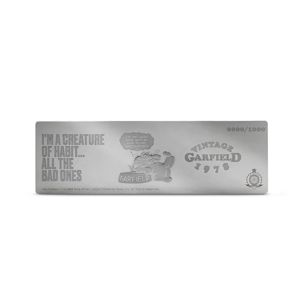 Picture of 2025 Agoro Grafield Comic Set - Garfield First Ever 1 oz Silver Coin