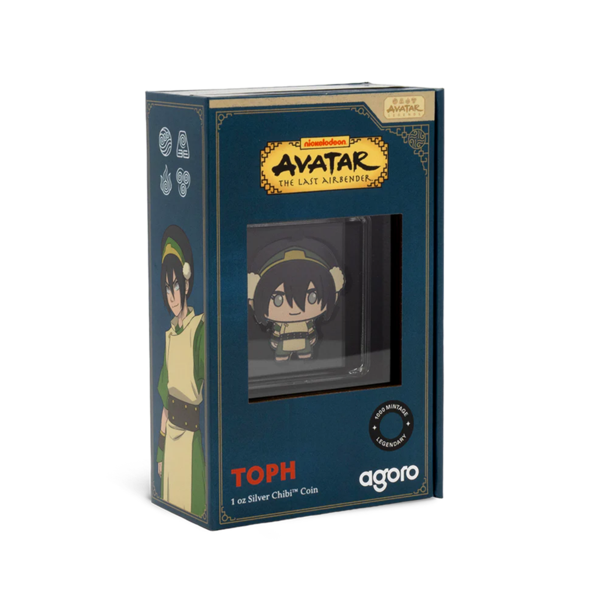 Picture of 2025 Agoro Nickelodeon Avatar the Last Airbender - Toph 1 oz Silver Chibi Coin