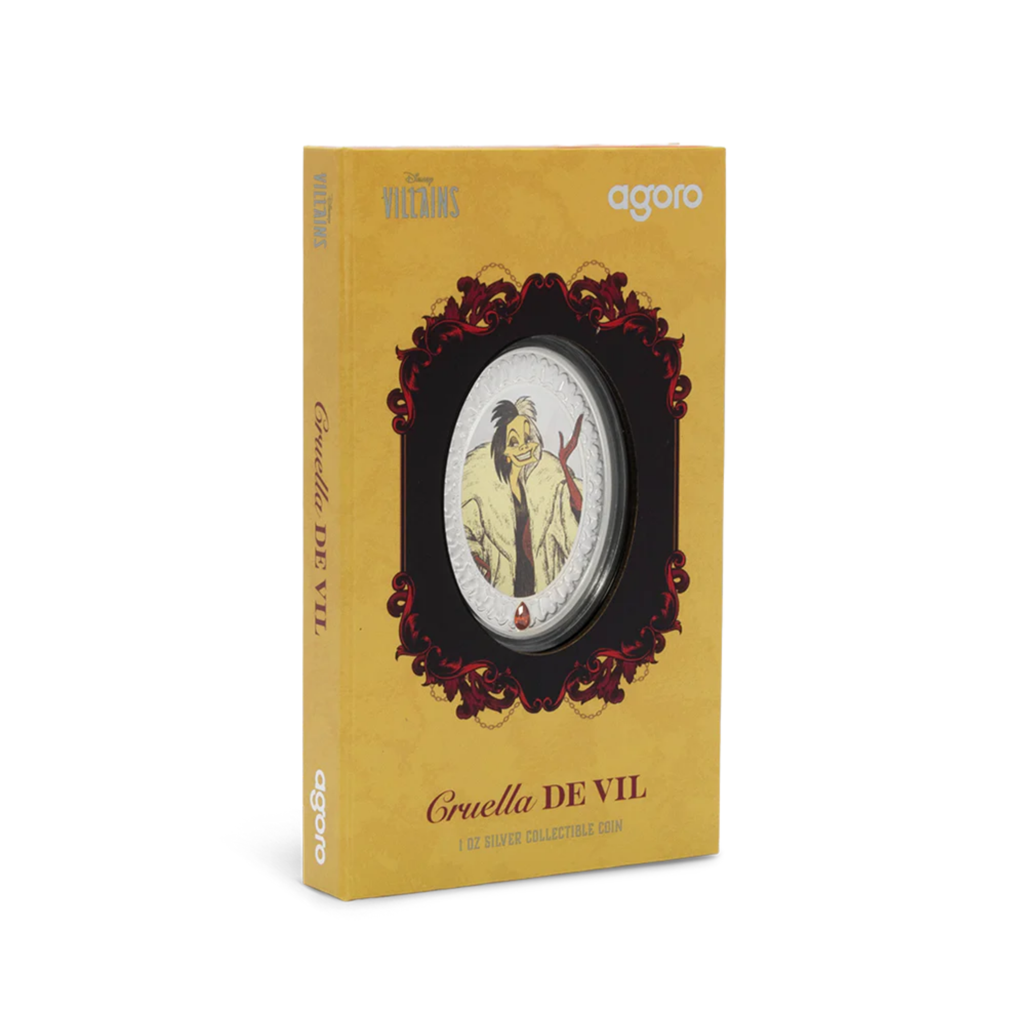 Picture of 2025 Agoro Disney Villains - Cruella DE VIL 1 oz Colorized Silver Coin