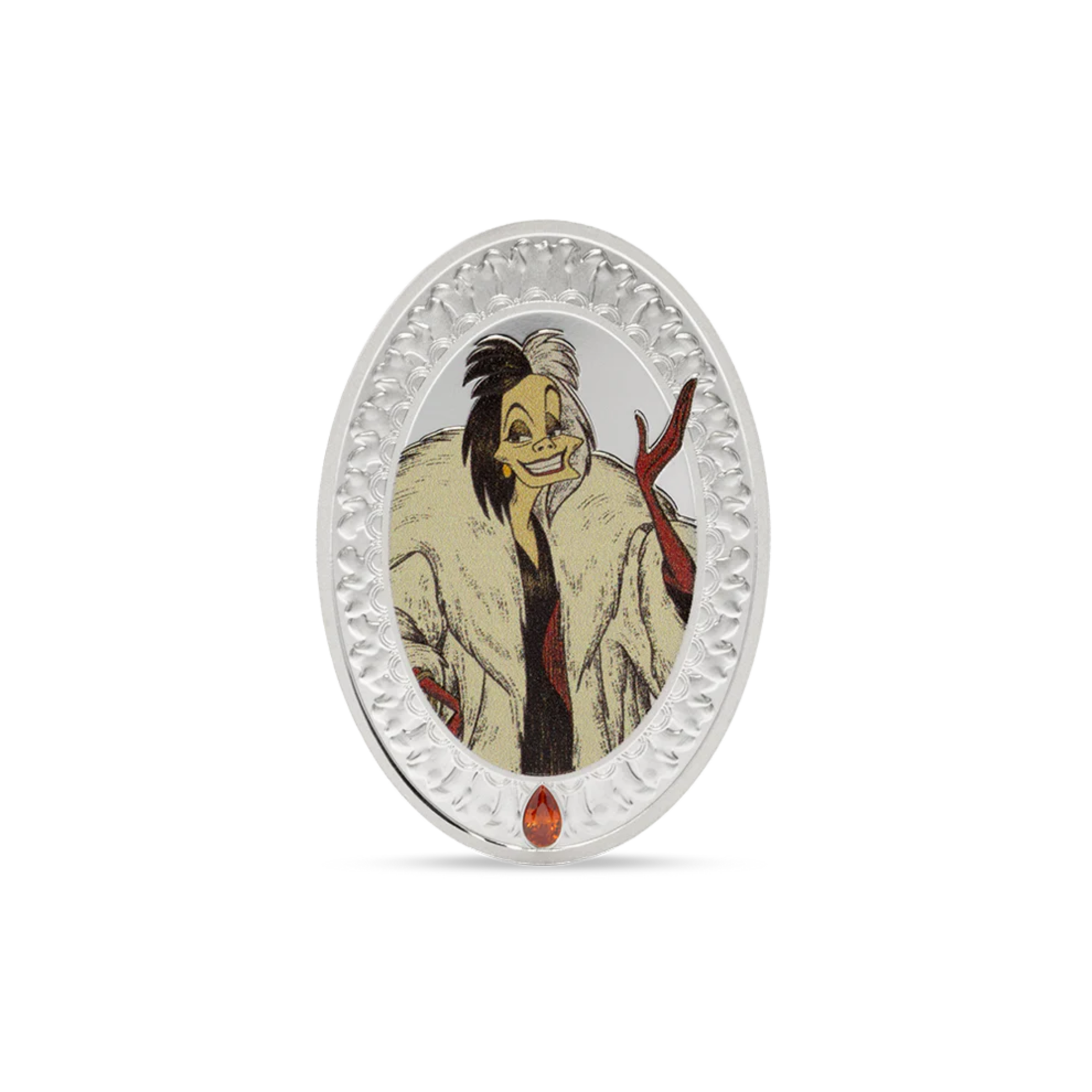 Picture of 2025 Agoro Disney Villains - Cruella DE VIL 1 oz Colorized Silver Coin