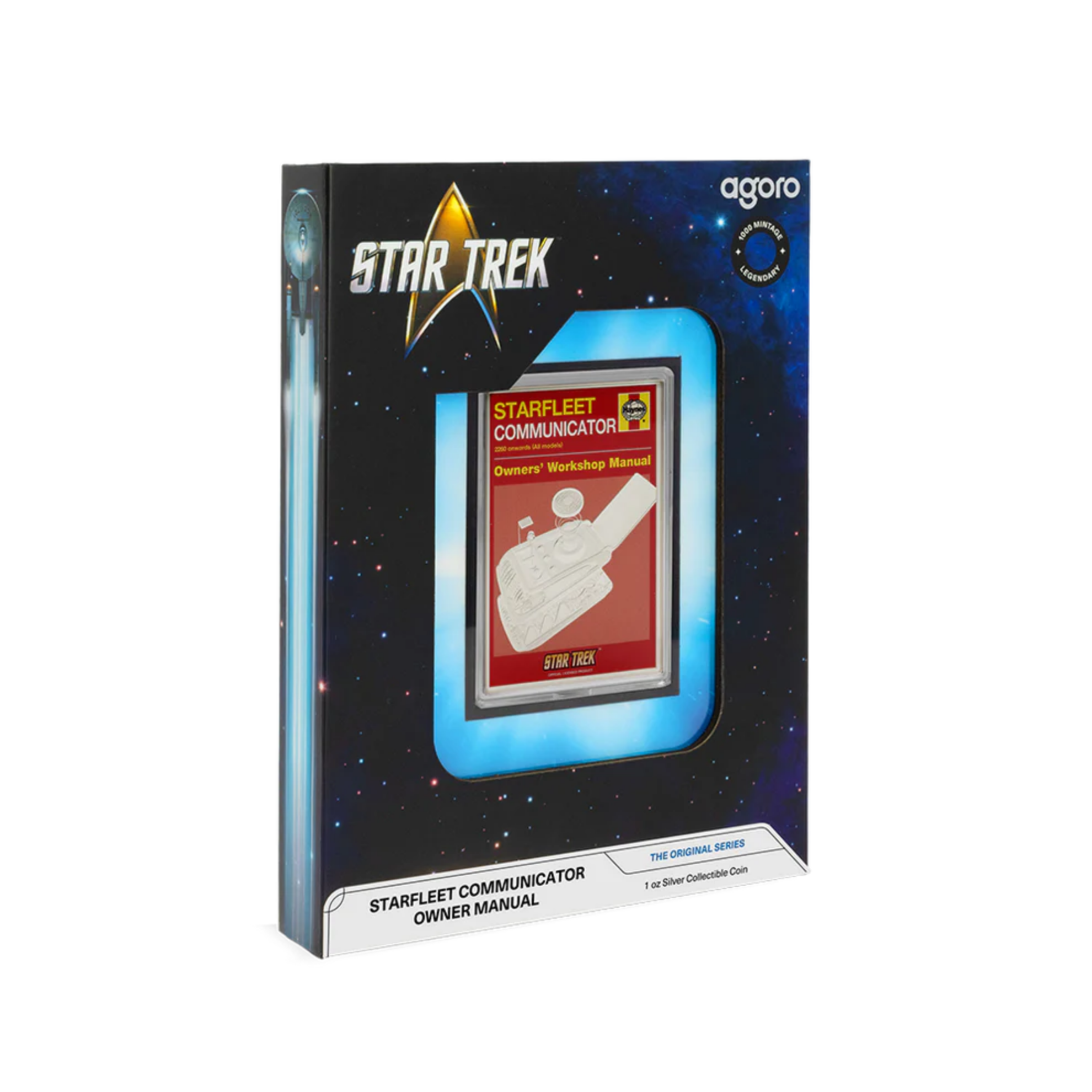 Picture of 2025 Agoro Star Trek Owners Manual - Starfleet Communicator 1 oz Silver Coin
