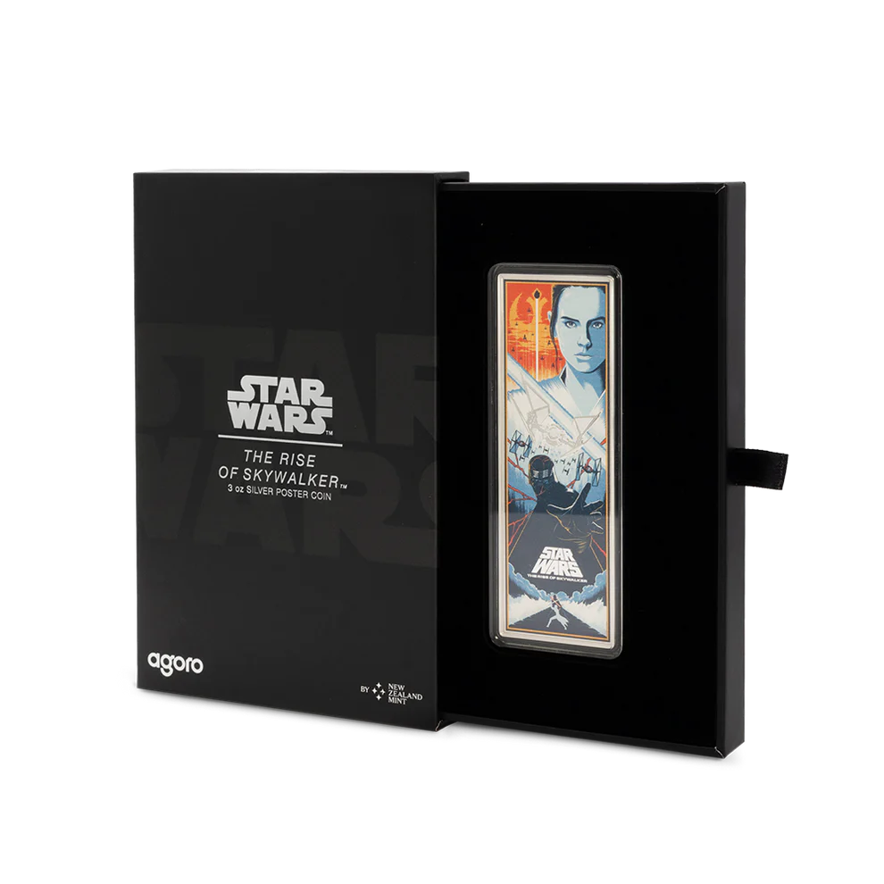 Picture of 2025 Agoro Star Wars The Rise Of Skywalker 3 oz Silver Poster Coin