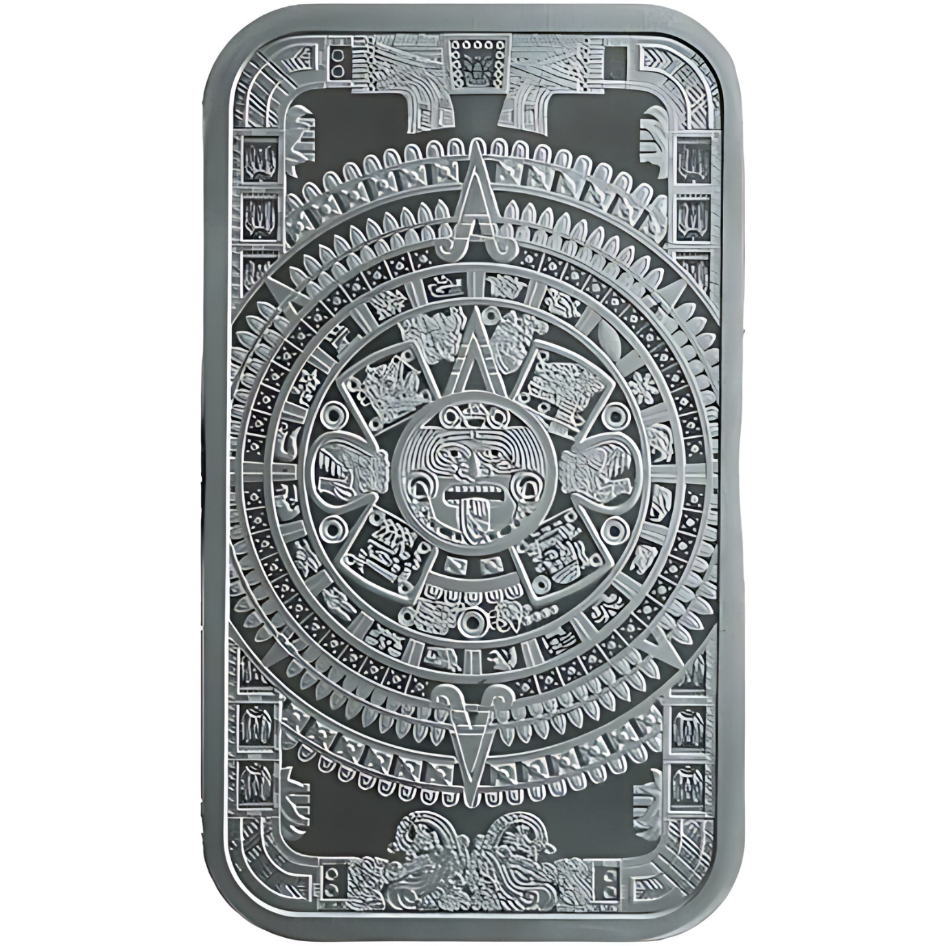 Picture of Golden State Mint (GSM) Aztec Mayan Calendar 1 oz Silver Bar