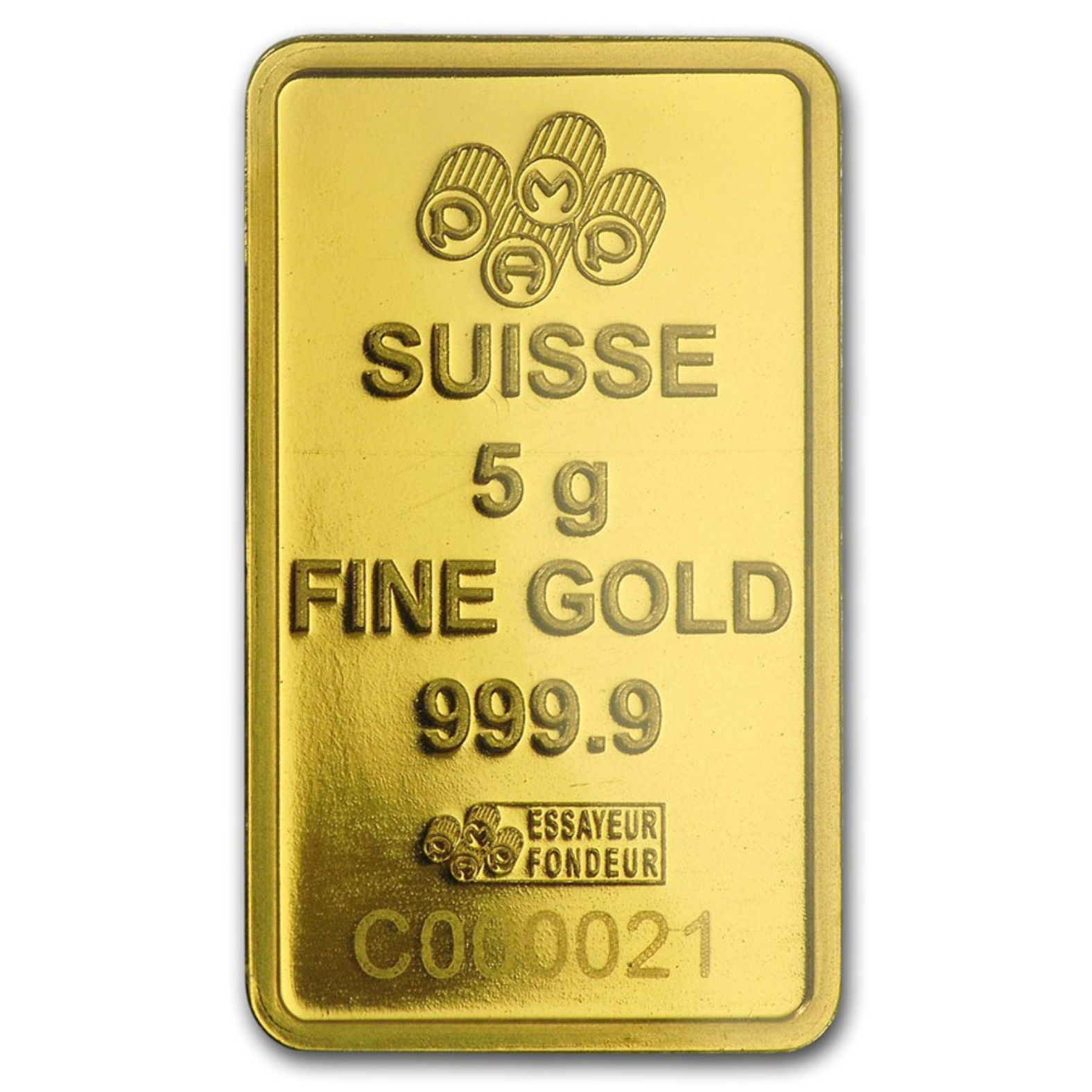 Picture of Pamp Suisse Religious Series Am Yisrael Chai 5 Gram Gold Bar - In Damaged Assay