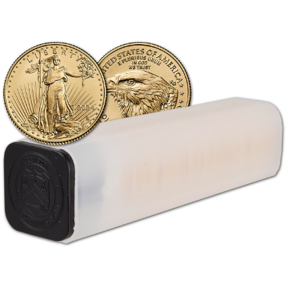 Picture of (Tube of 50) 2024 American Gold Eagle (AGE) 1/10 oz Gold Coin