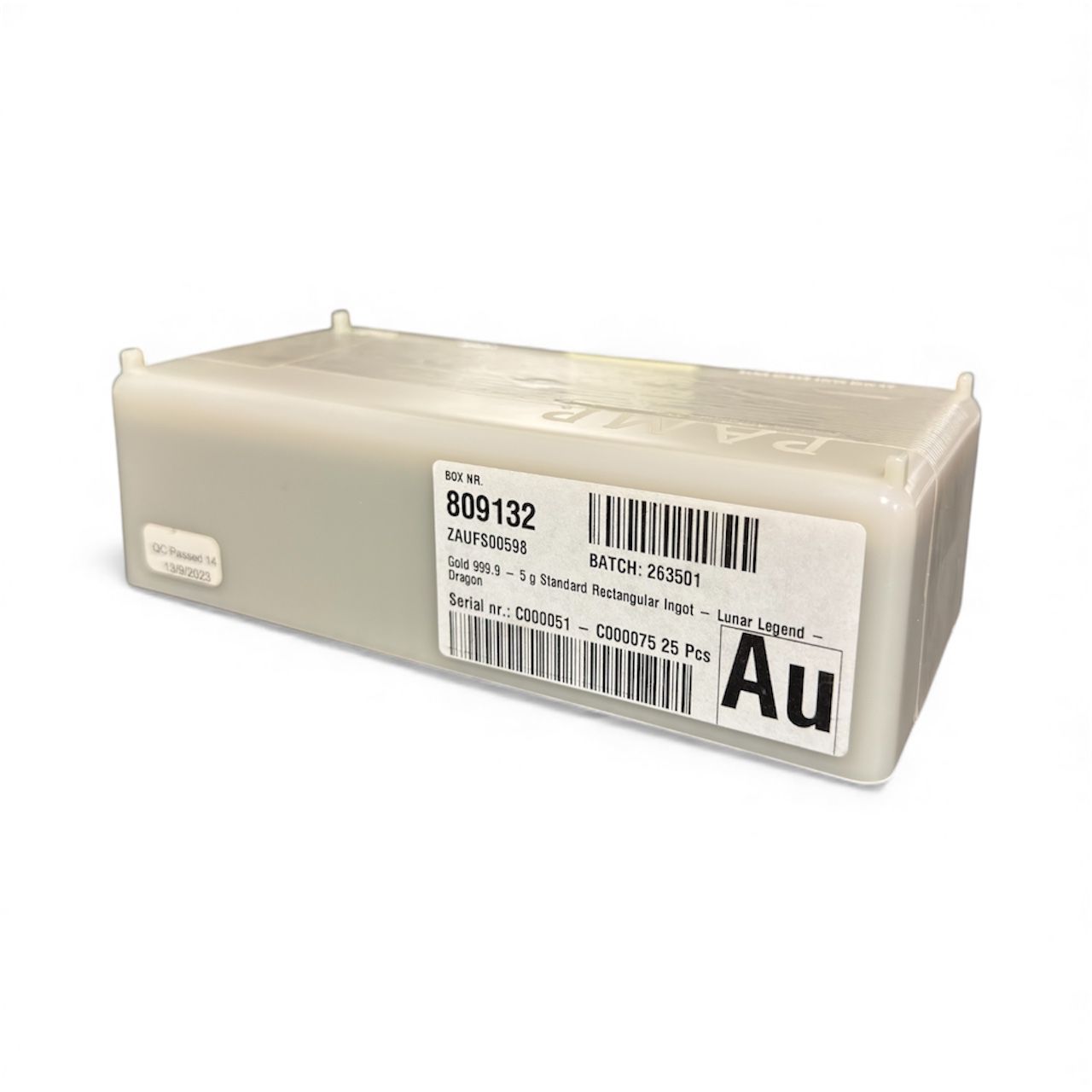 Picture of (Box of 25) 2024 Pamp Lunar Series Dragon 5 gram Gold Bar - Ultra Low Serial