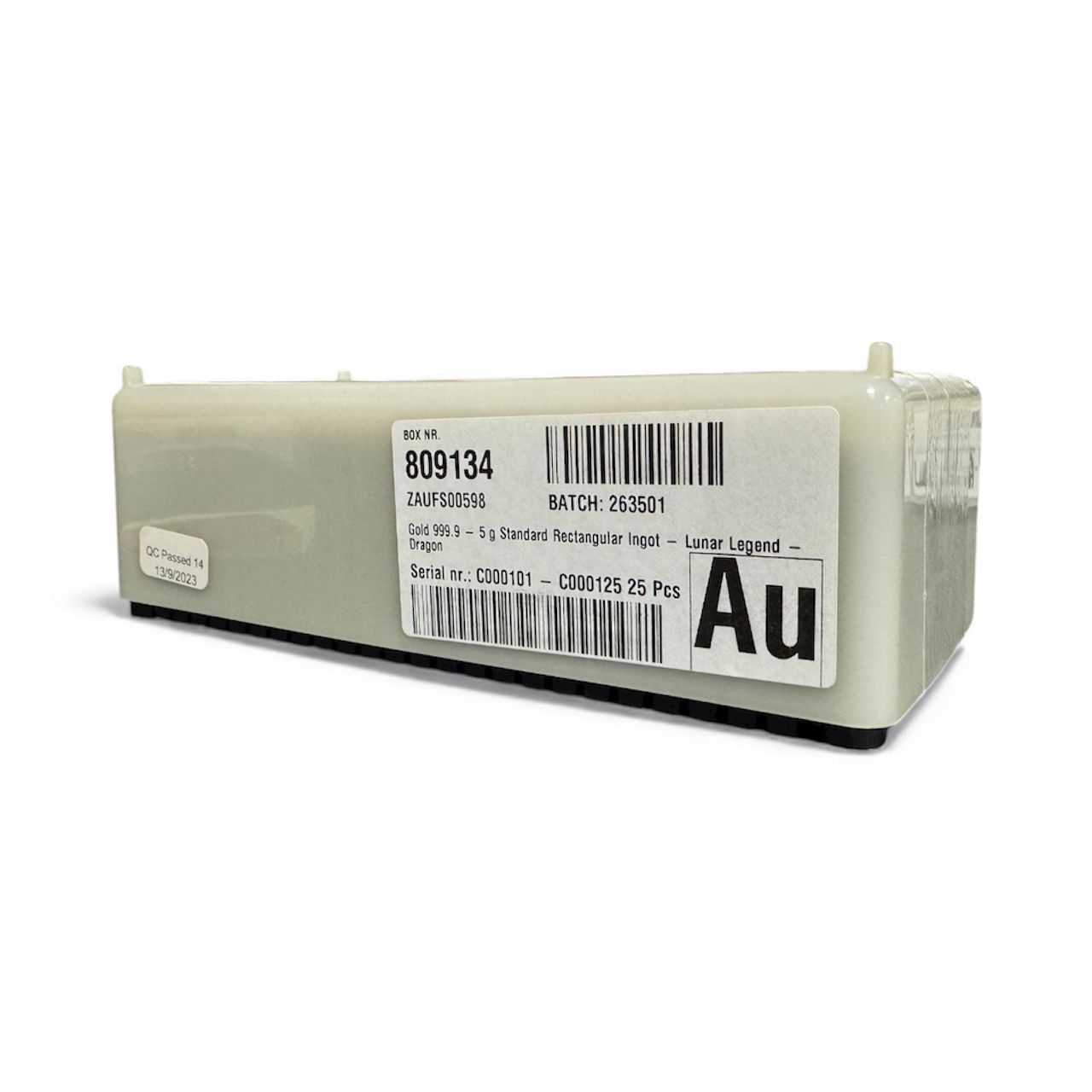 Picture of (Box of 25) 2024 Pamp Lunar Series Dragon 5 gram Gold Bar - Low Serial