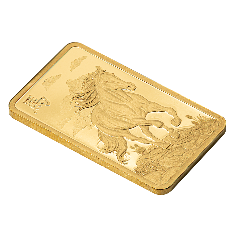 Picture of 2026 Pamp Suisse Year of the Horse 5 Gram Gold Bar - In Assay w/Sleeve