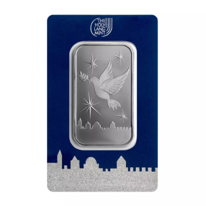 Picture of Holy Land Mint Dove of Peace 1 oz Silver Bar - In Assay Card