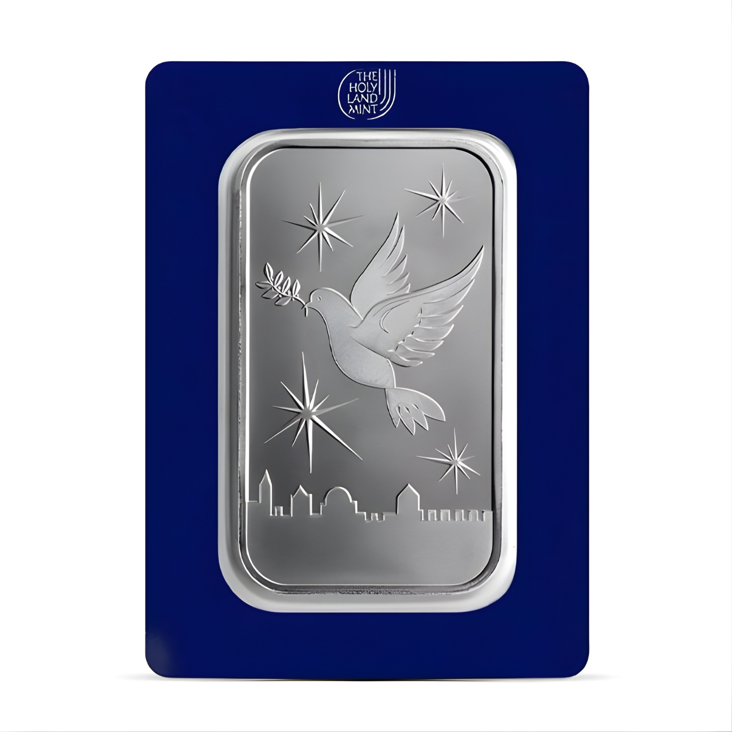 Picture of Holy Land Mint Dove of Peace 100 Gram Silver Bar - In Assay Card
