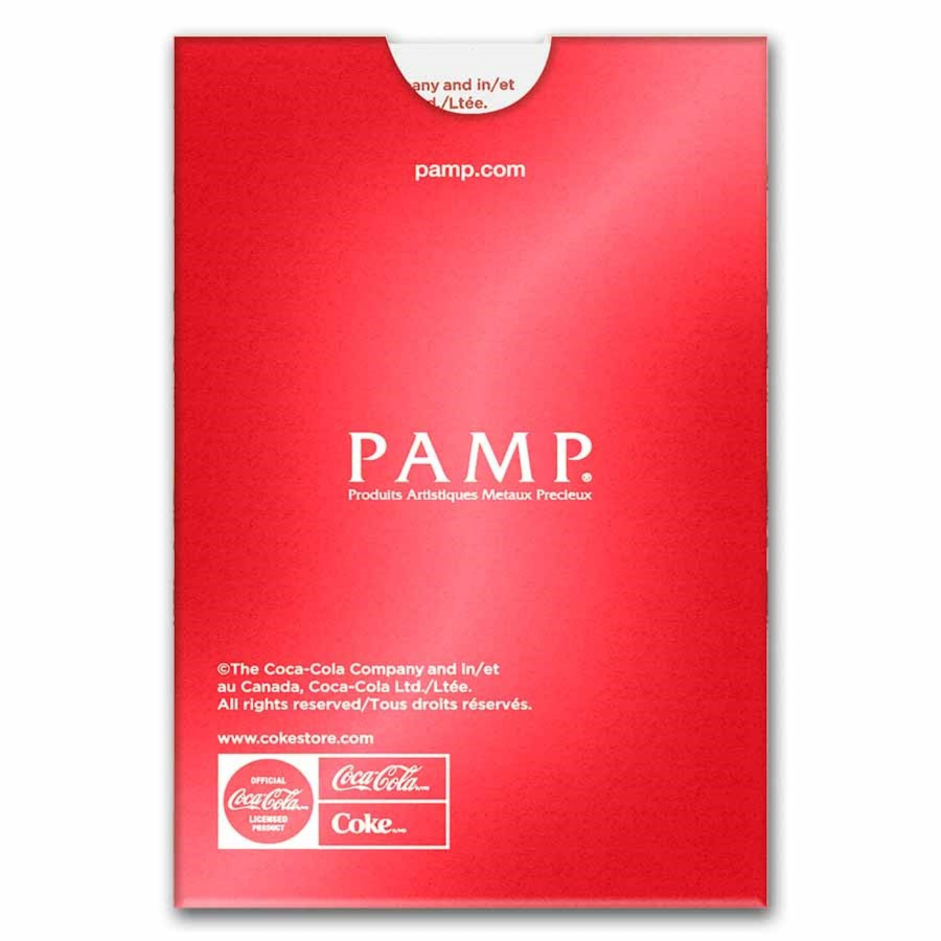 Picture of 2026 Pamp Coca-Cola Valentine's Love 1 Gram Goid Bar