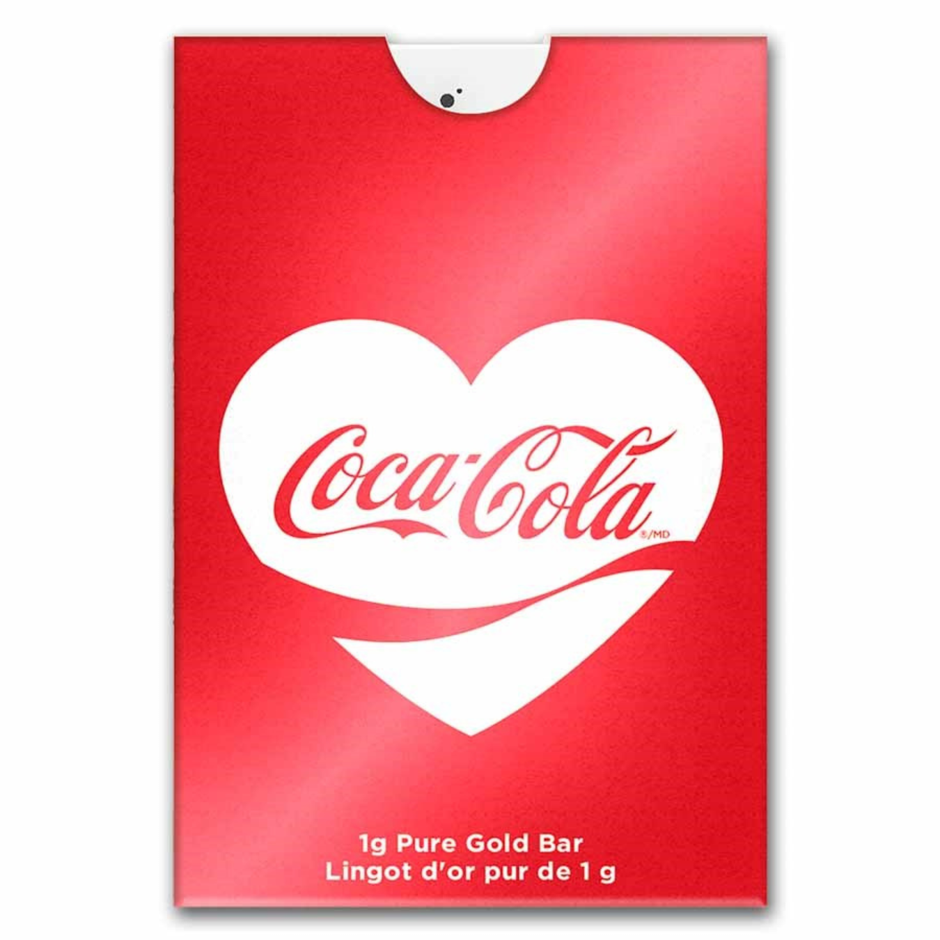 Picture of 2026 Pamp Coca-Cola Valentine's Love 1 Gram Goid Bar
