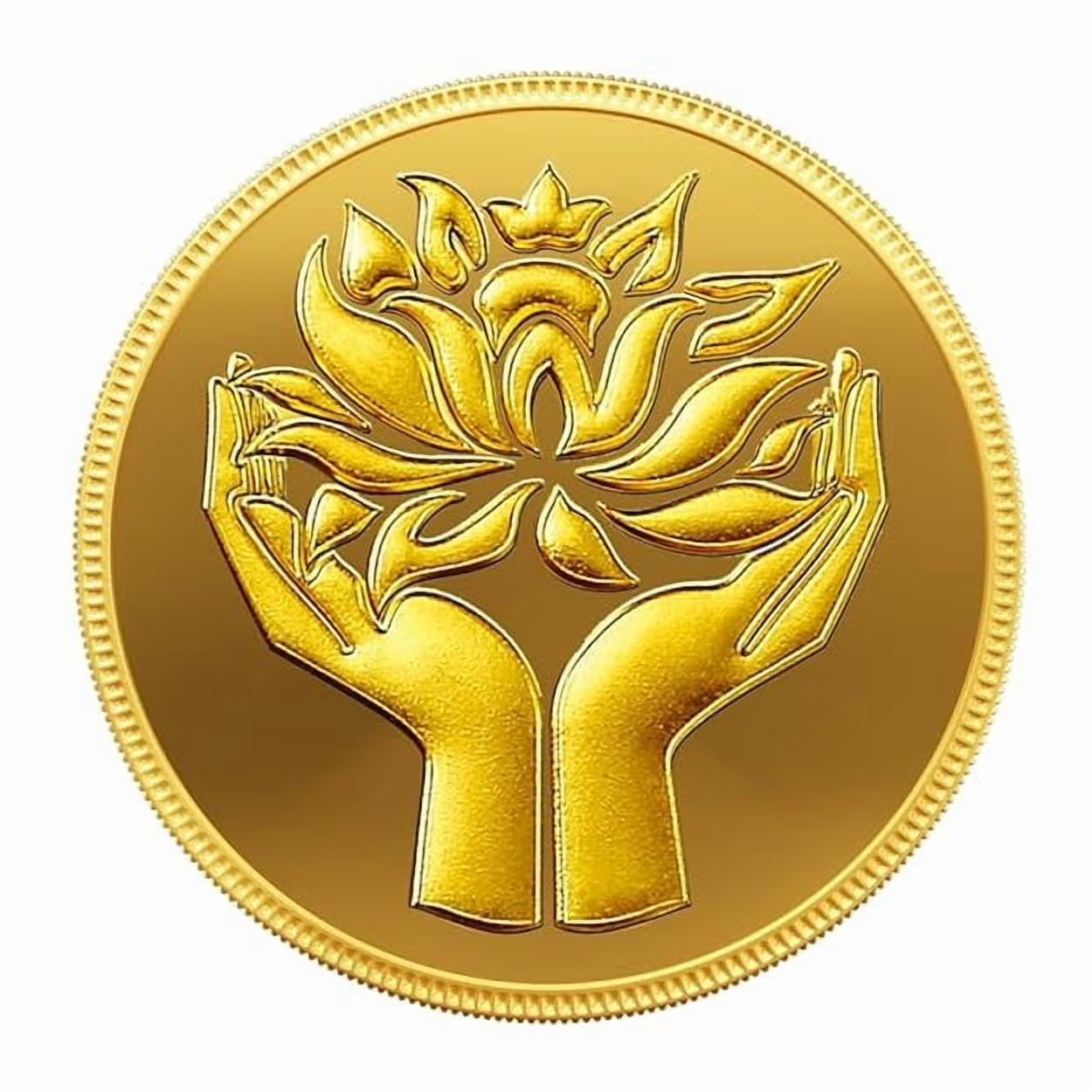 Picture of Pamp MMTC Lotus 8 Gram Gold Round - Large Card Assay