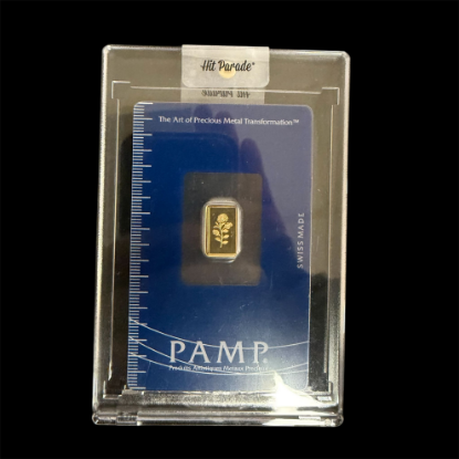 Picture of Pamp Suisse Rosa 1 Gram Gold Bar - In Hard Plastic Case