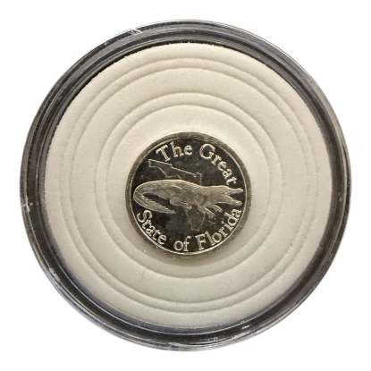 Picture of (Lot of 100) 1 Gram Gator 999 Fine Silver Round – Circulated w/Capsule